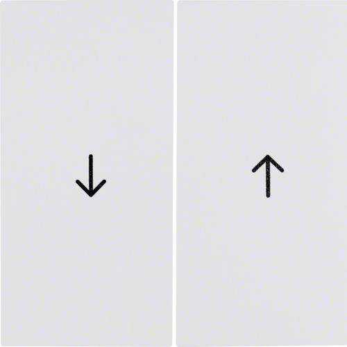 Berker 16258989 Wippe 2fach mit Aufdruck Symbol Pfeil S.1/B.3/B.7 polarweiß, glänzend Mesch Shop Berker 16258989 Wippe 2fach mit Aufdruck Symbol Pfeil S.1/B.3/B.7 polarweiß, glänzend Mesch Shop